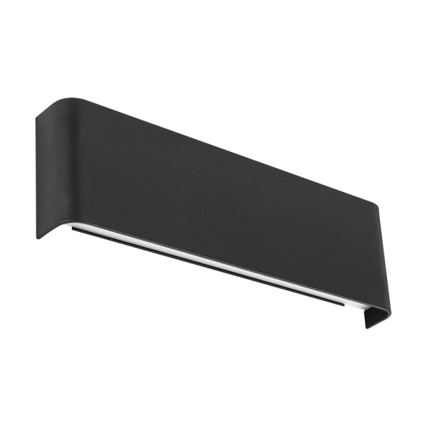 LED Wandleuchte Up Down 4200 K 810 lm Schwarz B: 31 cm Alu