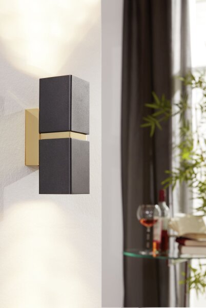 Wandleuchte Passa Gold 2-Flmg