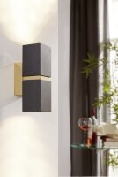 Wandleuchte Passa Gold 2-Flmg