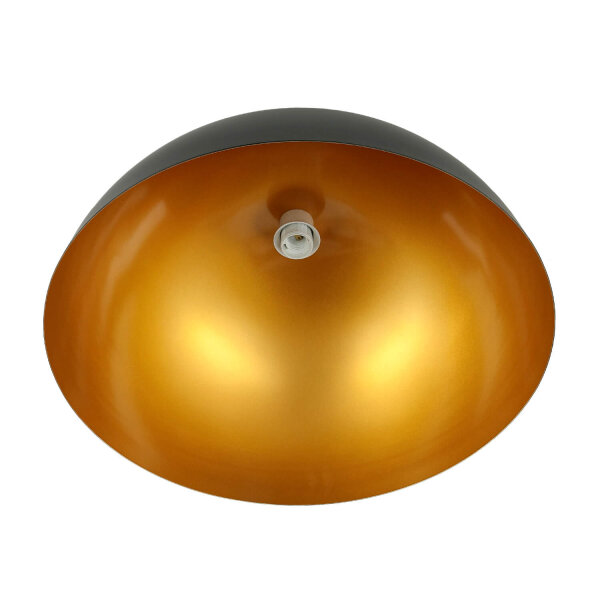 Moderne Hängeleuchte Schwarz Gold Ferra