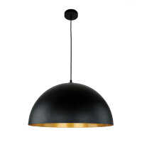 Moderne Hängeleuchte Schwarz Gold Ferra