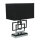 Design Tischleuchte TEVELL Silber Schwarz 49cm hoch