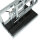 Design Tischleuchte TEVELL Silber Schwarz 49cm hoch