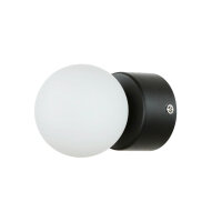 Wandlampe rund Glas Schirm IP44 Ø 6,5 cm klein...