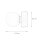 Wandlampe rund Glas Schirm IP44 Ø 6,5 cm klein elegant G9