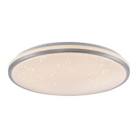 Romantische LED Deckenlampe Nachthimmel Silber dimmbar