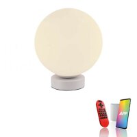 LED Tischlampe RGB Beleuchtung Glaskugel dimmbar...