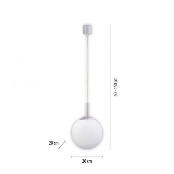 LED Hängelampe RGB Smart Home Glaskugel dimmbar Ø20 cm