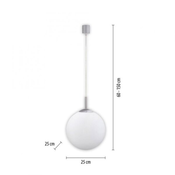 LED Hängelampe RGB Smart Home Glaskugel dimmbar Ø25 cm