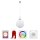 LED Hängelampe RGB Smart Home Glaskugel dimmbar Ø25 cm