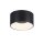 Runde LED Deckenlampe Schwarz Ø16 cm 1500 lm dimmbar