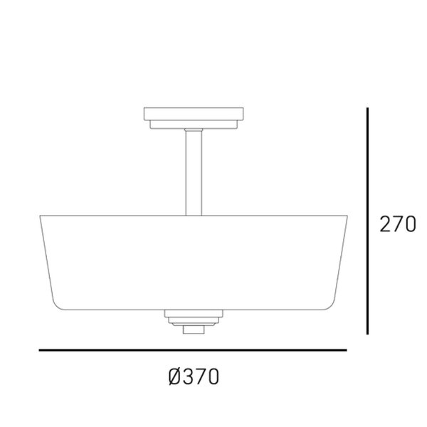 Deckenleuchte Chrom Weiß rund D: 37cm 3x E27 Glas Metall