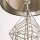 Tischleuchte Chrom Schwarz 70 cm hoch Metall Stoff E27