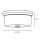 Deckenlampe rund Ø 30 cm rund Nickel Weiß 2x E27 Metall Glas
