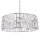 Hängelampe Kristall Metall Ø 60 cm rund 6x E14 Chrom
