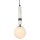 Pendelleuchte rund D: 15 cm Marmor Metall Glas E14