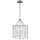 Pendelleuchte Metall Glas B: 33 cm Chrom 3x E14 Vintage