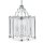 Pendelleuchte Metall Glas B: 33 cm Chrom 3x E14 Vintage