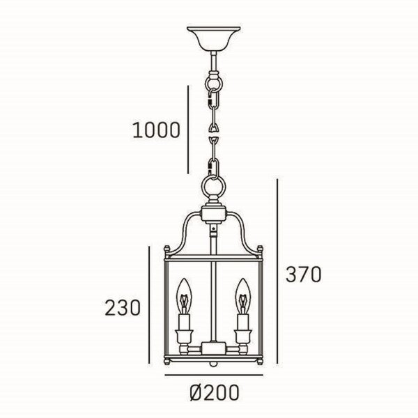 Hängelampe Küche Esstisch B: 20 cm in Gold 3x E14 Metall Glas