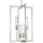 Pendelleuchte Metall Glas in Nickel 43 cm breit 4x E14