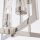 Pendelleuchte Metall Glas in Nickel 43 cm breit 4x E14