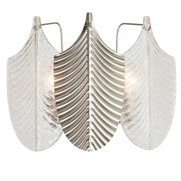 Wandlampe Metall Glas B: 36 cm 3x E14 Modern Design