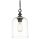 Pendelleuchte Schwarz Glas Metall E27 Ø 17 cm H: max. 135 cm