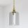 Pendelleuchte Glasschirm D: 17 cm in Gold E27 Vintage