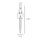 XXL Wandlampe Metall Ketten 148 cm hoch in Nickel 4x E14