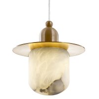 Hängelampe G9 Ø 15 cm Metall Alabaster in...