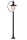 Wegeleuchte IP44 Metall Glas Schwarz 110 cm Garten