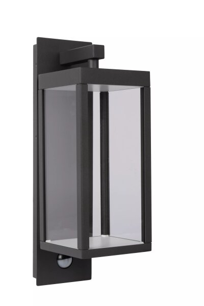 LED Wandlampe mit Bewegungsmelder Aluminium Glas 3000 K