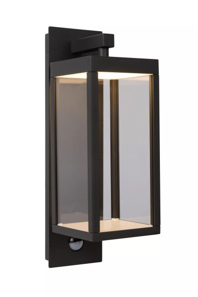 LED Wandlampe mit Bewegungsmelder Aluminium Glas 3000 K