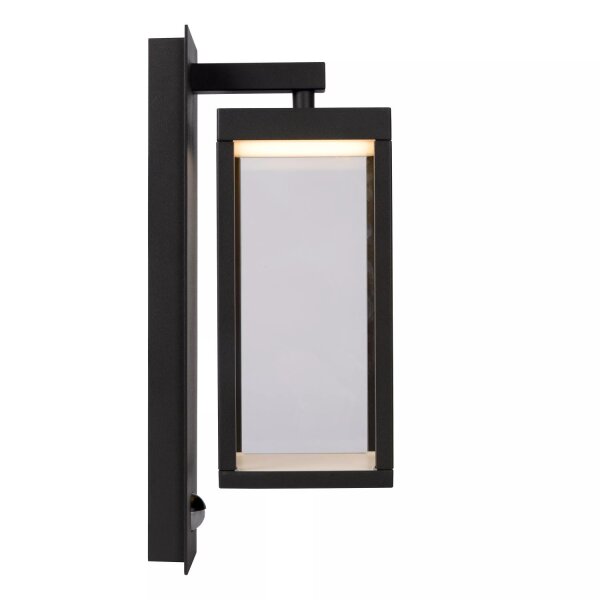 LED Wandlampe mit Bewegungsmelder Aluminium Glas 3000 K