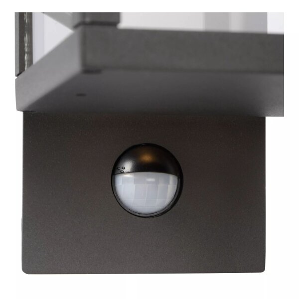 LED Wandlampe mit Bewegungsmelder Aluminium Glas 3000 K