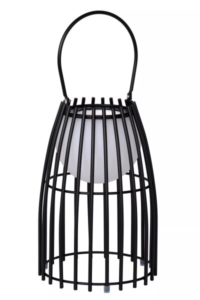 LED Akku Tischlampe dimmbar Schwarz IP44 40 cm Terrasse
