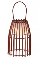 LED Akku Tischlampe IP44 dimmbar 40 cm 3000 K Rostbraun