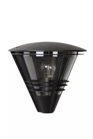 Wandleuchte Au&szlig;en Aluminium Schwarz IP44 E27 T:27 cm
