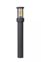 Stehlampe mit Bewegungsmelder Aluminium Glas 80 cm E27