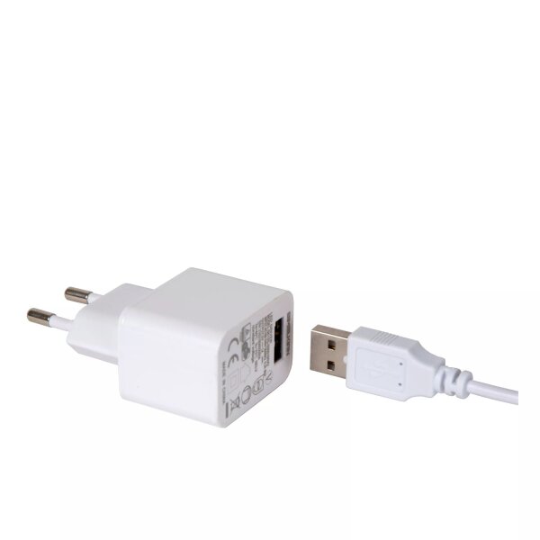 LED Akku Tischlampe Weiß Ladestation IP54 2 W dimmbar