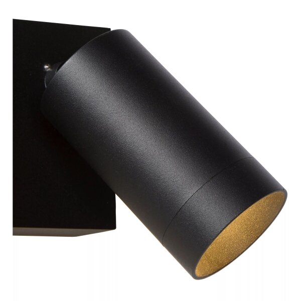 Wandspot Bewegungsmelder flexibel Schwarz GU10 B:18 cm