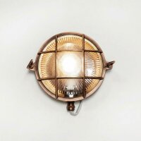 Außenwandlampe Messing massiv Glas Ø 24 cm...
