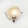 Wandlampe Au&szlig;en Nickel Echt-Messing rund &Oslash;24cm IP64
