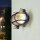 Kellerlampe Messing Glas B: 18 cm IP64 Blau E27 Maritim