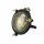 Wandlampe außen Echt-Messing Glas D: 14 cm IP44 Grün G9