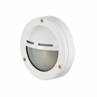 Wandleuchte außen Echt-Messing Glas D: 14 cm rund IP64