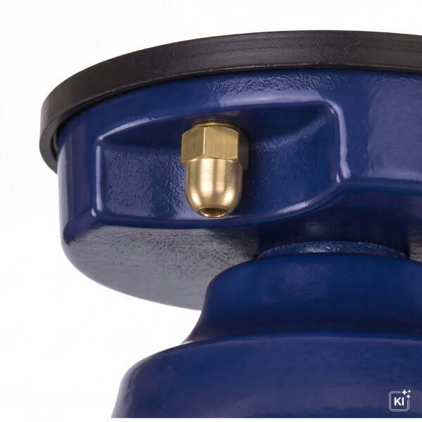 Außenleuchte Glas Echt-Messing E27 IP54 Ø 16 cm Blau