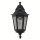 Außenwandleuchte Schwarz Metall Glas IP44 H:44 cm E27