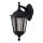Außenwandleuchte Schwarz Metall Glas IP44 H:44 cm E27