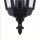 Außenwandleuchte Schwarz Metall Glas IP44 H:44 cm E27